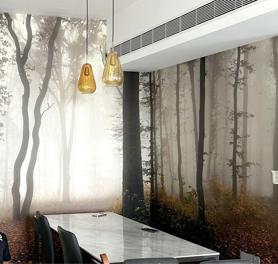 Enchanted Forest Dining Room Wallpaper Transformation